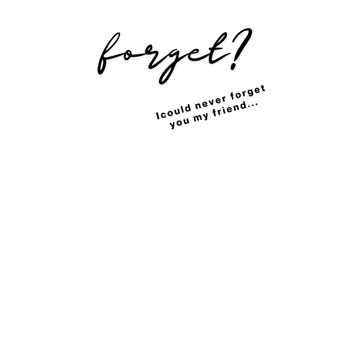 Me forget? -  Greeting Card                                                                                                                                                    100% Wild African Grey Support Card